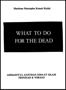 What to Do For the Dead?