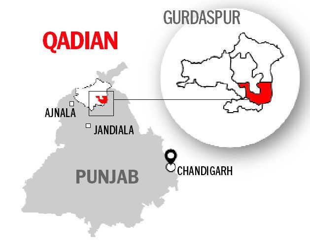 Qadian on Map | Mirza Ghulam Ahmad | Lahore Ahmadiyya Movement | LA-Society | AAIIL Official Website