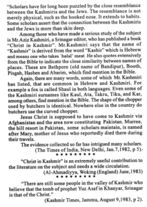 Reviews on Christ in Kashmir - II