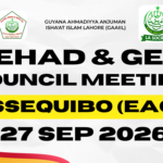 Jehad and Gen Council Meeting – EAOL – 27 Sep 26